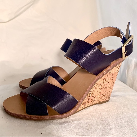 Shoes - Blue Wedges